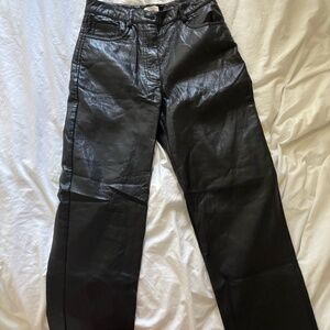 Aritzia Wilfred “Melina” Faux Leather Pants Size 4